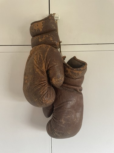 Vintage antique brown leather - antique,