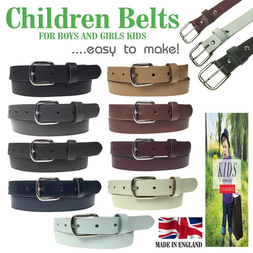Children leather belt 25mm - leather,