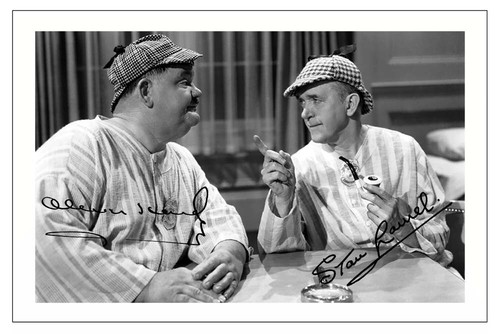 Laurel hardy signed - laurel, &