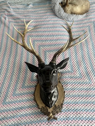 Large stag head resin - stag,