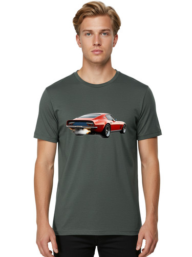 Red muscle car - mens, graphic