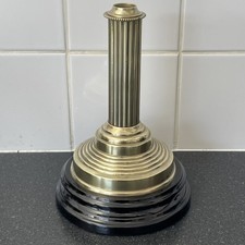   VICTORIAN BRASS+CERAMIC OIL