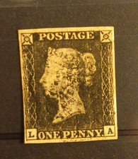GB QV 1840 1d Penny Black