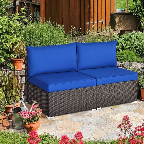 Navy outdoor rattan - navy,