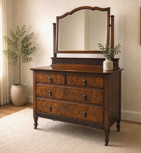 Antique mahogany dressing - mahogany,
