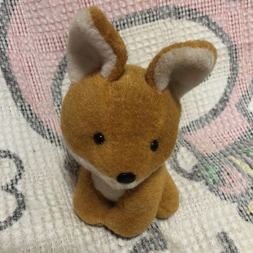 Retro arctic fox stuffed - fox,