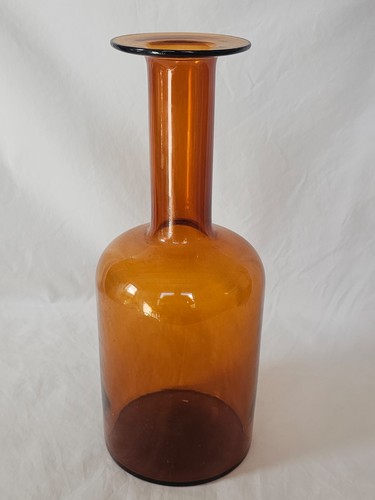 Large holmegaard gul vase - vase, in