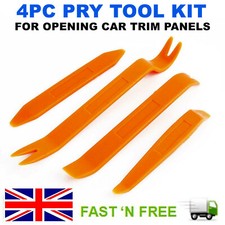 4 PCS CAR TRIM REMOVAL TOOL KIT PANEL DOOR PRY DASH INTERIOR CLIP SET PLASTIC