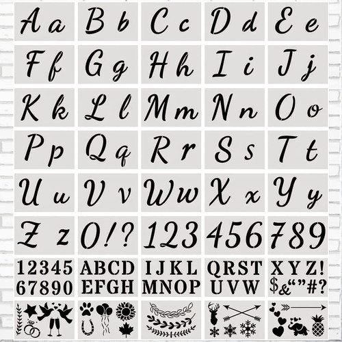 Alphabet letter stencils - alphabet,