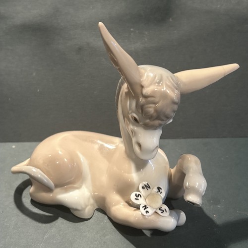 Vintage lladro retired donkey - lladro,