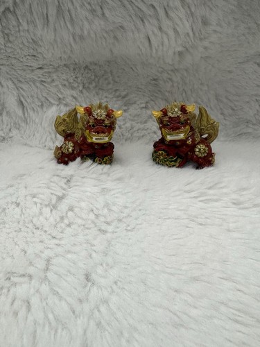 Decorative foo dog lions set - decorative,
