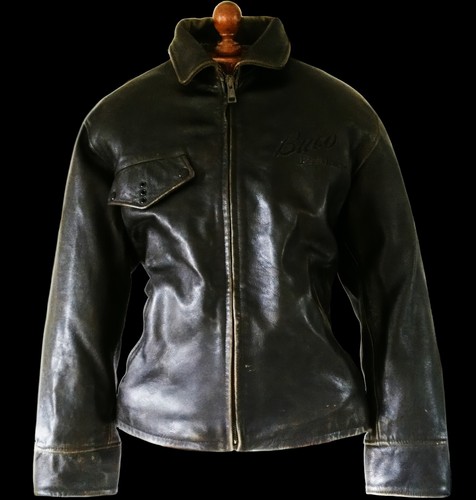 Buco leather police motorcycle - leather,