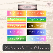 Craft Clearout Clearance : 11 Just For You Card Making Banners Sentiment Toppers