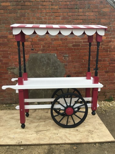 Handmade white wooden display - white,