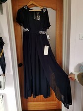 formal evening dress. Chiffon type material. Flowing