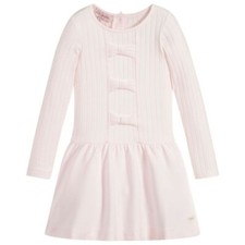 LILI GAUFRETTE Girls Pink Jersey Dress pale Pink 8 ans