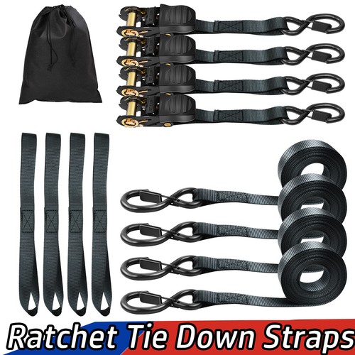 Ratchet tie down strap set - tie,