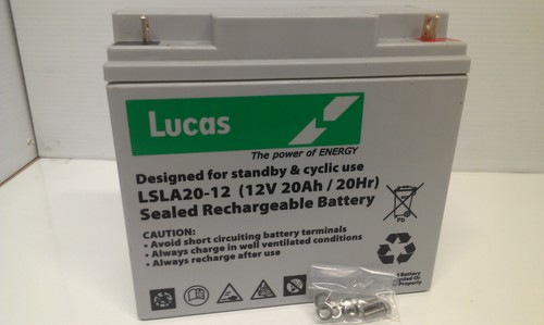 Lucas 12v 20ah agm gel - 20ah, agm/gel