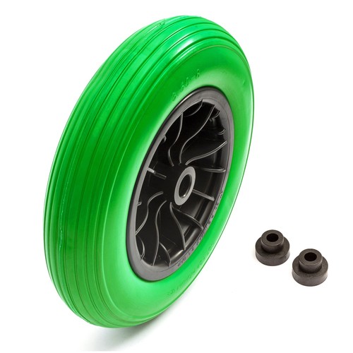 8 wheel solid pu - 14.5", 3.50-8