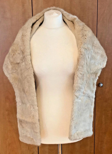 Vintage faux fur cream - vintage,