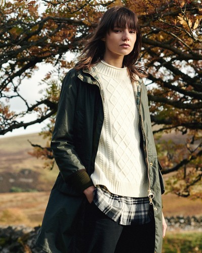 Barbour olive wood warbler wax - wood,