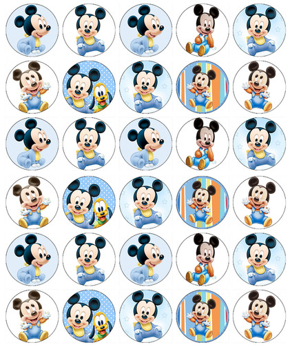 Mickey mouse baby cupcake - mickey, 30