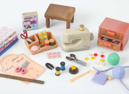Sylvanian sewing knitting - sylvanian, &