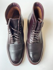 ALDEN Color 8 Shell Cordovan Plain Toe Boots D1854H Neocork Sole, 11 D, WORN 1x