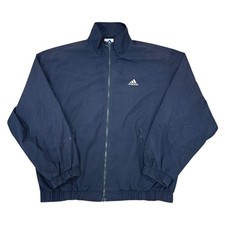 Vintage Adidas Track Jacket 90s Retro Full Zip Blue Mens XL