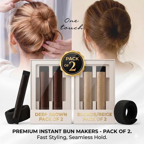 Magic french twist hair - magic, bun