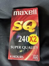 2 x Maxwell E-240 SQ Blank VHS Video Sealed Brand New