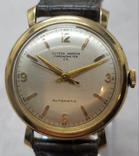 Vintage Ulysse Nardin Chronometer 10k Automatic Watch 33mm from JP