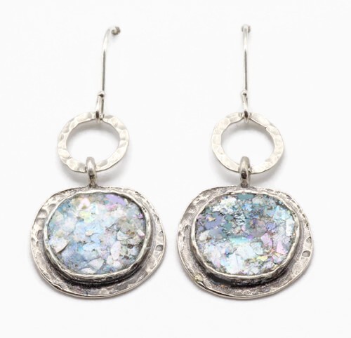 Roman glass silver - silver, fish