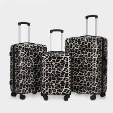 Leopard Suitcase Luggage 3 PC