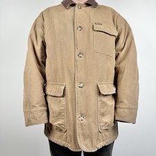 Marlboro Classics Men's Vintage Brown Jacket Heavy Warm Cotton XL  fits like 2XL