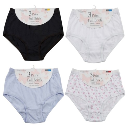 Ladies full briefs - ladies, cotton