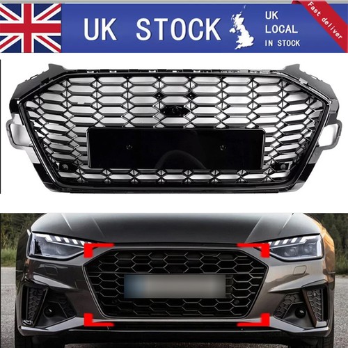 Gloss black style honeycomb - gloss, rs