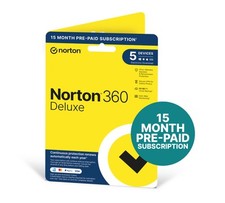 Norton 360 Deluxe 2025 5 Device for 15 months Emailed Key EU UK - 5 Min Delivery