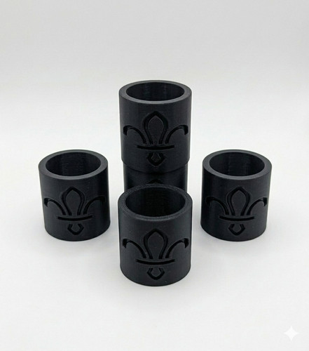 Black scout woggle - black, uk