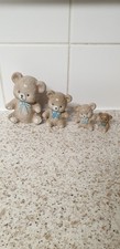John Jenkins Teddy Family Figurines x 4