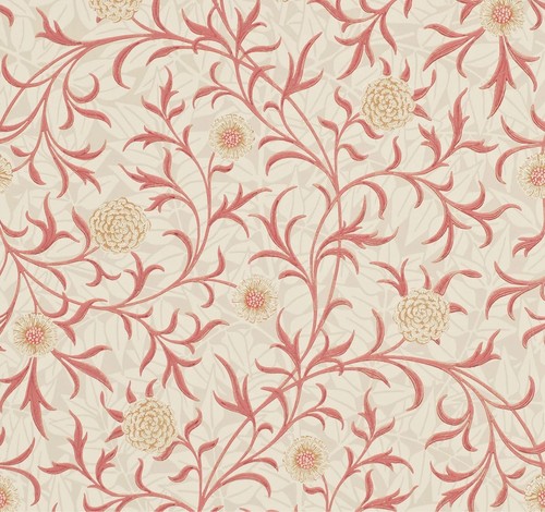 Morris scroll wallpaper - &,