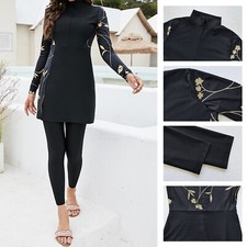 Full Cover Swimsuit Muslim Ladie Swimwear Modest Arab Burkini Islam Costume UK
