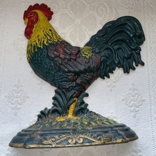 Vintage Cast Iron Rooster Door