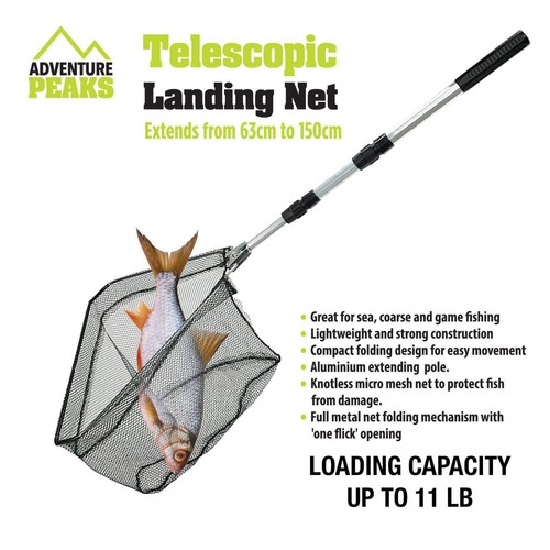 Landing net telescopic folding - landing,
