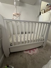 Tutti Bambini Roma Space Saver Sleigh Cot Bed - Dove Grey