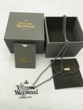 Vivienne Westwood Silver Mini Bas Relief Necklace Chain N4217