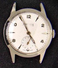 Ingersoll Aluminium Case Men's Hand-Wind Vintage Swiss Watch -- Running
