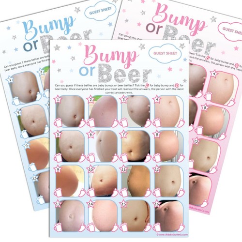 Bump beer baby shower - or,