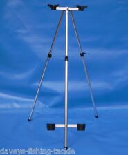 2024 PARKER COMPACT TRAVEL TRIPOD TWIN V HEAD+CUPS SEA COARSE FISHING ROD REST