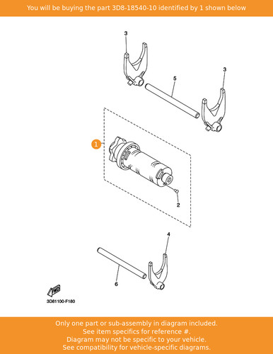 Yamaha shift cam assy - shift,